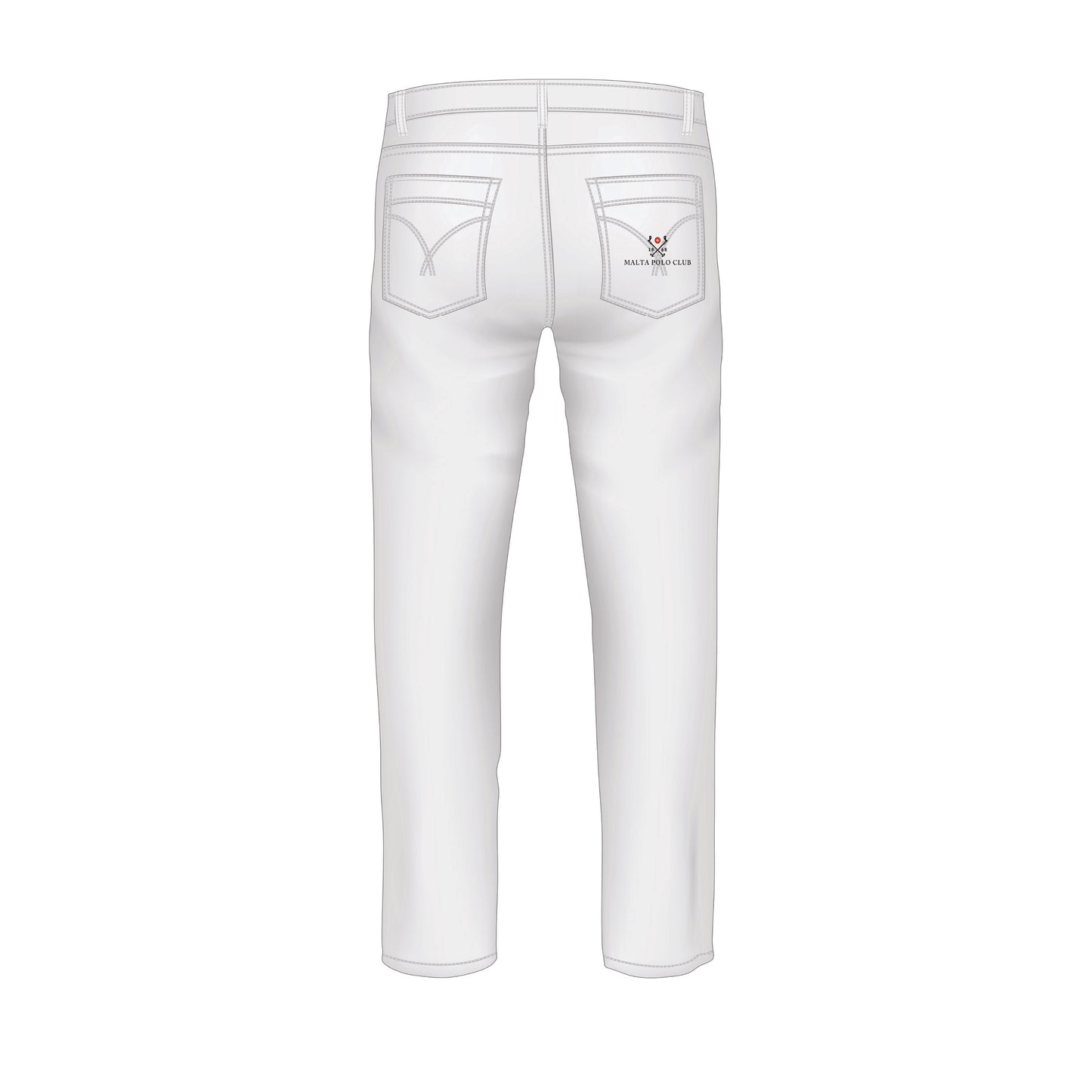 Malta Polo Men's White Jeans