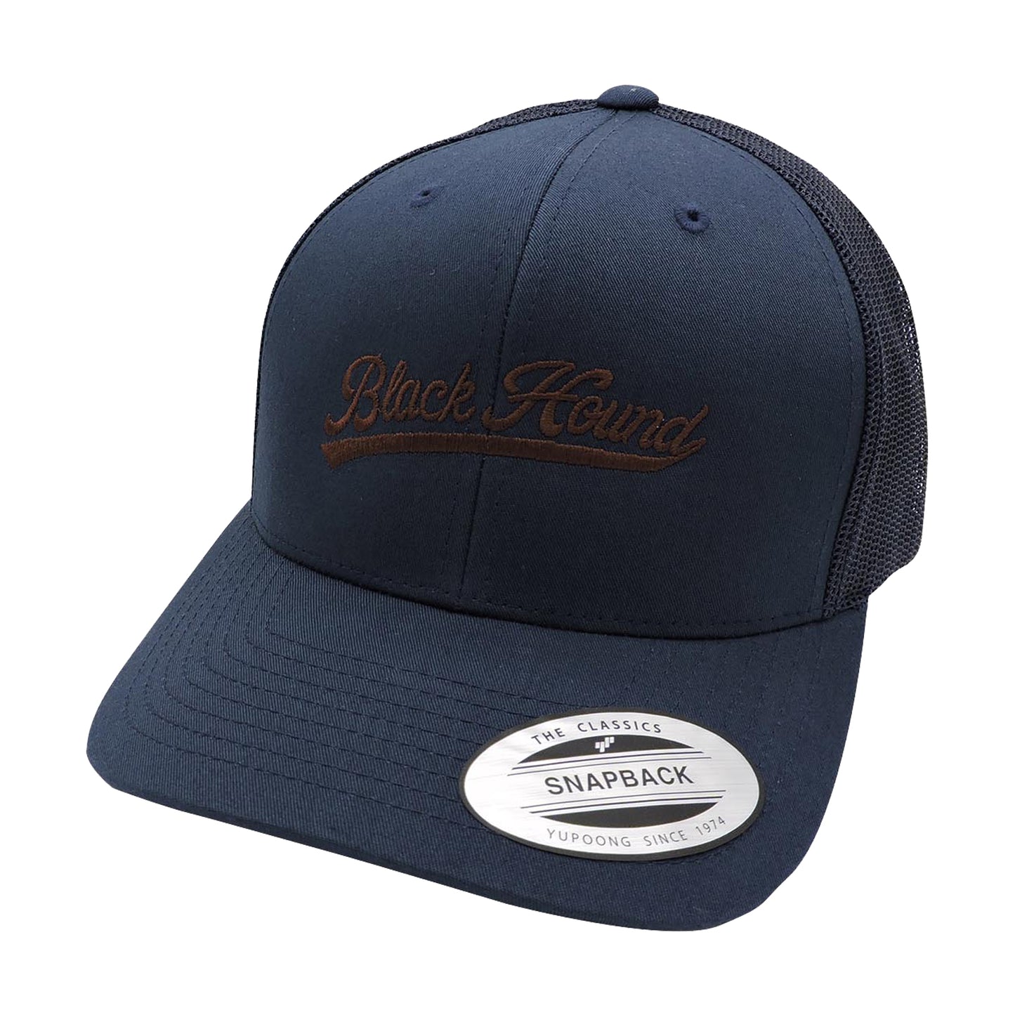 Black Hound Retro Snapback Cap