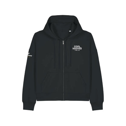 Cool Hooves Polo Black Women's Zip Hoodie