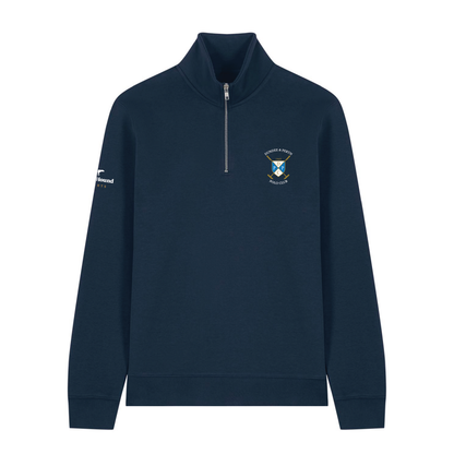 Dundee & Perth Navy 1/4 Zip Sweatshirt